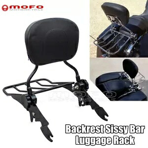 取り外し可能なバックレスト シーシーバー + 荷物ラック ハーレー エレクトラ ストリート グライド ロード用 Detachable Backrest Sissy Bar +Luggage Rack For Harley Electra Street Glide Road 【並行輸入品】|カスタムパーツ WORLD倉庫