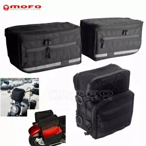 ハーレーダイナスーパーグライドスポーツスター用サドルバッグ荷物バッグ&ハンドルバーバッグキット Saddlebag Luggage Bags & Handlebar Bag Kit For Harley Dyna Super Glide Sportster 【並行輸入品】