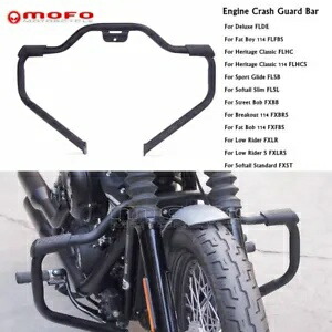 エンジンガードクラッシュバーハーレーソフテイルスリムFLSLストリートファットボブFXBB 18-20 19用 Engine Guard Crash Bar For Harley Softail Slim FLSL Street Fat Bob FXBB 18-20 19 【並行輸入品】