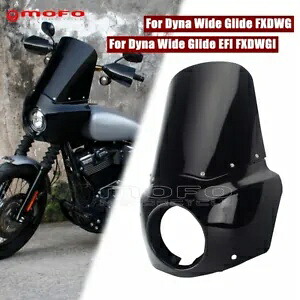 ダークブラック ヘッドライト フェアリング マウント キット ハーレー ダイナ ワイド グライド FXDWG FXDWGI 用 Dark Black Headlight Fairing Mount Kit For Harley Dyna Wide Glide FXDWG FXDWGI 【並行輸入品】
