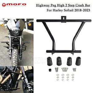 ハイウェイペグ 2ステップクラッシュバー ハーレーソフテイル FXLRS ストリートボブ FXBBS 2018-2023用 Highway Peg 2 Step Crash Bar for Harley Softail FXLRS Street Bob FXBBS 2018-2023 【並行輸入品】