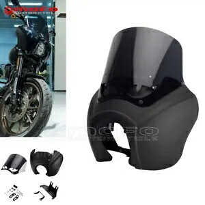 クラブスタイル フェアリング & フロントガラス ハーレー ローライダー S FXLRS 114 117 2020-2022用 Club Style Fairing & Windshield For Harley Low Rider S FXLRS 114 117 2020-2022 【並行輸入品】