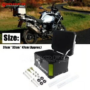 ハードシェルアルミトップケース荷物ボックス BMW R1200GS F650 R1250GS アドベンチャー用 Hard Shell Aluminum Top Case Luggage Box For BMW R1200GS F650 R1250GS Adventure 【並行輸入品】