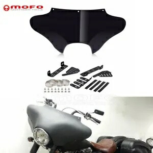 グロスブラックバットウィングフェアリングハーレーロードキングFLHRCソフテイルスリムFLSTN FXST用 Gloss Black Batwing Fairing For Harley Road King FLHRC Softail Slim FLSTN FXST 【並行輸入品】