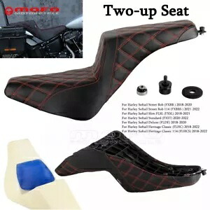 LS ゲル 2 アップ シート ハーレー ソフテイル ストリート ボブ FXBB 107 FXBBS 114 FLHCS 18-22 20用 LS Gel 2-up Seat for Harley Softail Street Bob FXBB 107 FXBBS 114 FLHCS 18-22 20 【並行輸入品】