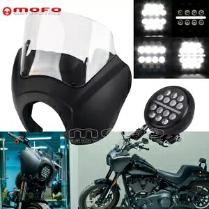 ハーレーローライダー S FXLRS フロントフェアリング 9 インチウインドスクリーン LED ヘッドライト 2020-202 For Harley Low Rider S FXLRS Front Fairing 9'' Windscreen LED Headlight 2020-202 【並行輸入品】