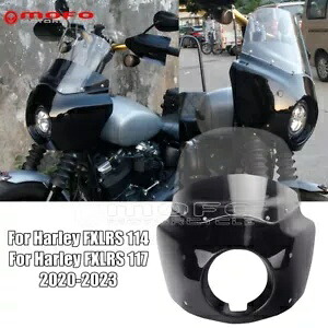 ハーレー FXLRS フロントフェアリング + 11 インチフロントガラス + ヘッドライト延長ブロック 20-23 For Harley FXLRS Front Fairing +11\