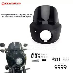 オートバイフェアリング 12 ''フロントガラスハーレー M8 ソフテイルローライダー S 114 / 117 Motorcycle Fairing 12'' Windshield For Harley M8 Softail Low Rider S 114 / 117 【並行輸入品】