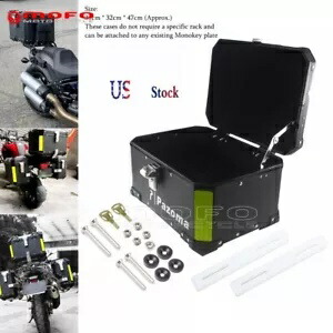 オートバイスクータートップケースハーレーホンダ BMW R1200GS F650 F800 荷物トランク Motorcycle Scooter Top Case For Harley Honda BMW R1200GS F650 F800 Luggage Trunk 【並行輸入品】