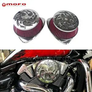 ペアカスタムエアクリーナーキットスズキ M109R ブールバード M109RZ VZR1800 2006-2019 Pair Custom Air Cleaner Kit For Suzuki M109R Boulevard M109RZ VZR1800 2006-2019 【並行輸入品】