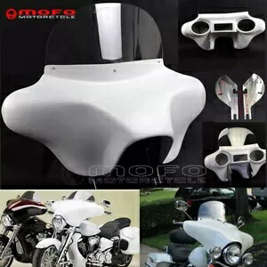 取り外し可能なバットウィングフェアリングフロントガラス 6 "x9" スピーカーステレオハーレーロードキング用 Detachable Batwing Fairing Windshield 6"x9" Speakers Stereo For Harley Road King 【並行輸入品】｜カスタムパーツ WORLD倉庫
