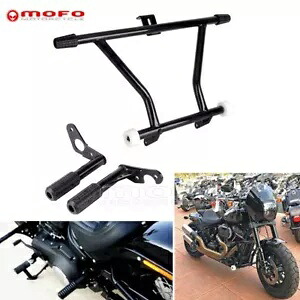 ハーレーダビッドソン ソフテイル ストリート ボブ ローライダー ファットボーイ フットペグ クラッシュバーキット用 For Harley Davidson Softail Street Bob Low Rider Fat Boy Foot Peg Crash Bar Kit 【並行輸入品】