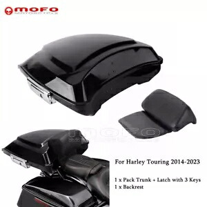 オートバイパックトランクバックレストハーレーツーリングロードキングCVO FLHT FLHR 14-23用 Motorcycle Pack Trunk Backrest for Harley Touring Road King CVO FLHT FLHR 14-23 【並行輸入品】|カスタムパーツ WORLD倉庫