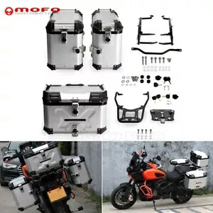 スクエアアルミトップケース+サイドラゲッジボックス ハーレーパンアメリカ1250 21以降用 Square Aluminum Top Case + Side Luggage Box For Harley PAN AMERICA 1250 21-Later 【並行輸入品】 235,400円
