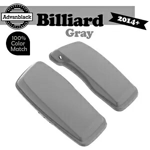 Advanblack ビリヤード グレー ストレッチ サドルバッグ蓋 ハーレー ツーリング 14+ に適合 Advanblack Billiard Gray Stretched Saddlebag Lids Fits Harley Touring 14+ 【並行輸入品】