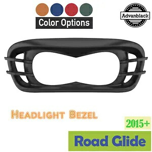 Advanblack カラーマッチしたヘッドライトベゼルは Harley Road Glide FLTRX 2015+ に適合 Advanblack Color Matched Headlight Bezel Fits Harley Road Glide FLTRX 2015+ 【並行輸入品】