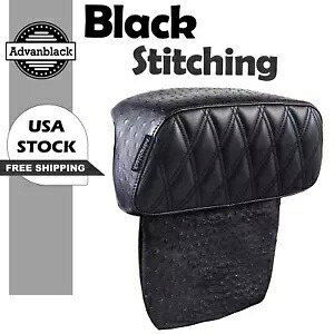 Advan ブラック ステッチ ラプター スモール バックレスト パッド ハーレーダビッドソンに適合 Advan Black Stitching Raptor Small Backrest Pad Fits Harley Davidson 【並行輸入品】|カスタムパーツ WORLD倉庫