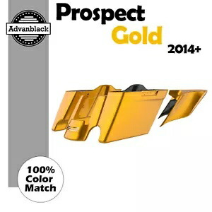 プロスペクトゴールド ストレッチエクステンドサドルバッグ ハーレーツーリング FLHR FLHXS FLTRX に適合 Prospect Gold Stretched Extend Saddlebags Fits Harley Touring FLHR FLHXS FLTRX 【並行輸入品】