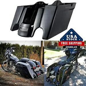 Advan ビビッド ブラック 拡張サドルバッグ + リアフェンダーエクステンション 2014+ ハーレー用 Advan Vivid Black Extended Saddlebag+Rear Fender Extension For 2014+ Harley 【並行輸入品】