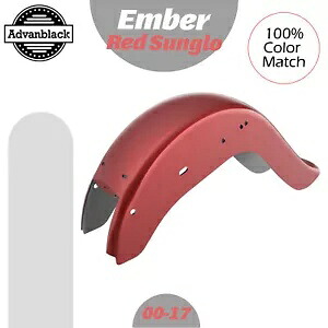 EMBER RED SUNGLO ハーレー ソフテイル 00-17 チョロ ビクラ チカーノ スタイル リアフェンダー用 EMBER RED SUNGLO For Harley Softail 00-17 Cholo Vicla Chicano Style Rear Fender 【並行輸入品】