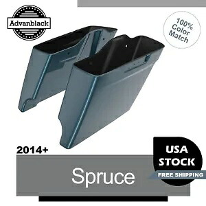 スプルースストレッチサドルバッグ拡張バッグはハーレーストリートロードキンググライド14+に適合します Spruce Stretched Saddlebag Extended Bags Fits Harley Street Road King Glide 14+ 【並行輸入品】
