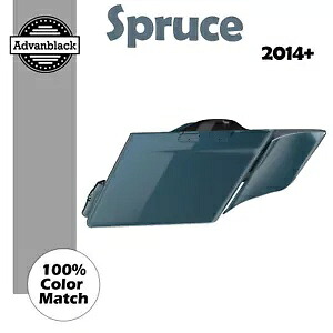 スプルースストレッチサドルバッグサイドカバーは 2014 年以降のハーレーツーリングに適合します Spruce Stretched Saddlebag Side Covers Fits 2014+ Harley Touring 【並行輸入品】