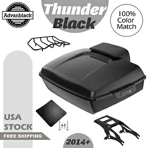 インディアン チーフテン/ダークホース/ロードマスター用サンダー ブラック チョップド ツアー パック トランク Thunder Black Chopped Tour Pack Trunk For Indian Chieftain/Dark Horse/Roadmaster 【並行輸入品】