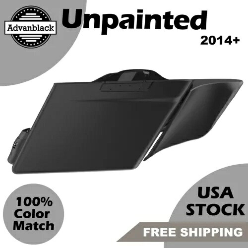 Advanblack 未塗装拡張サドルバッグライナーサイドカバー 14+ ハーレーツーリング用 Advanblack Unpainted Extended Saddlebag Liner Side Covers For 14+ Harley Touring 【並行輸入品】