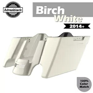 バーチ ホワイト 拡張バッグ ストレッチ サドルバッグ リアフェンダー 2014 年以降のハーレーに適合 Birch White Extended Bag Stretched Saddlebags Rear Fender Fits 2014+ Harley 【並行輸入品】｜カスタムパーツ WORLD倉庫