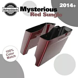 2-1 MYSTERIOUS RED SUNGLO ハーレーツーリング用拡張バッグ ストレッチサドルバッグ 2-1 MYSTERIOUS RED SUNGLO Extended Bag Stretched Saddlebag For Harley Touring 【並行輸入品】