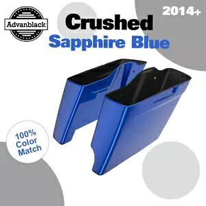 2-1 クラッシュサファイア 拡張バッグ ストレッチサドルバッグ 14+ ハーレーツーリング用 2-1 CRUSHED SAPPHIRE Extended Bag Stretched Saddlebag For 14+ Harley Touring 【並行輸入品】｜カスタムパーツ WORLD倉庫