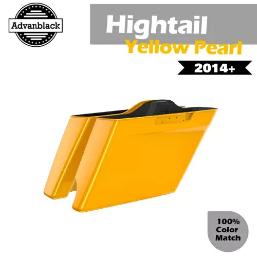 2in1 ハイテール イエロー パール 拡張バッグ ストレッチ サドルバッグ 14+ ハーレー用 2in1 Hightail Yellow Pearl Extended Bag Stretched Saddlebag For 14+ Harley 【並行輸入品】|カスタムパーツ WORLD倉庫