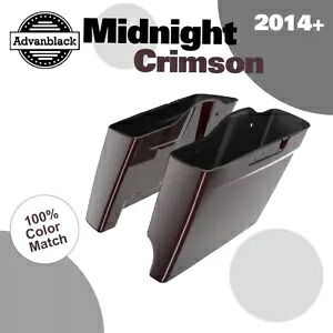 2-1 MIDNIGHT CRIMSON 拡張バッグ ストレッチサドルバッグ 14+ ハーレーツーリング用 2-1 MIDNIGHT CRIMSON Extended Bag Stretched Saddlebag For 14+ Harley Touring 【並行輸入品】
