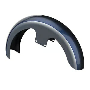 ツートンカラー ミッドナイトブルー & バラクーダシルバー 21 インチ フロントフェンダー 2009 年以降のハーレーに適合 Two Tone Midnight Blue & Barracuda Silver 21'' Front Fender Fits 2009+ Harley 【並行輸入品】