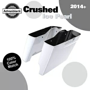 2-1 クラッシュドアイスパール 拡張バッグ ストレッチサドルバッグ 14+ ハーレーツーリング用 2-1 CRUSHED ICE PEARL Extended Bag Stretched Saddlebag For 14+ Harley Touring 【並行輸入品】|カスタムパーツ WORLD倉庫