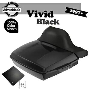 ハーレー/ソフテイル 97+ ラッシュモア レイザー ツアー パック ラップ アラウンド VIVID BLACK For Harley/Softail 97+ Rushmore Razor Tour Pak Pack Wrap Around VIVID BLACK 【並行輸入品】