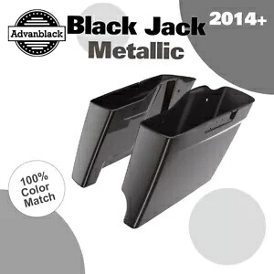 2-1 ブラックジャックメタリック拡張バッグストレッチサドルバッグ 14 歳以上ハーレーツーリング用 2-1 BLACK JACK METALLIC Extended Bag Stretched Saddlebag For 14+ Harley Touring 【並行輸入品】|カスタムパーツ WORLD倉庫