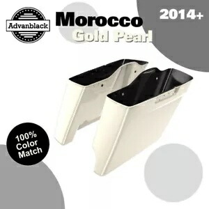 2-1 モロッコ ゴールド パール 拡張バッグ ストレッチ サドルバッグ 14+ ハーレー ツーリング用 2-1 MOROCCO GOLD PEARL Extended Bag Stretched Saddlebag For 14+ Harley Touring 【並行輸入品】 123,200円