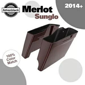 2 in 1 MERLOT SUNGLO 拡張バッグ ストレッチサドルバッグ 14+ ハーレーツーリング用 2 into 1 MERLOT SUNGLO Extended Bag Stretched Saddlebag For 14+ Harley Touring 【並行輸入品】