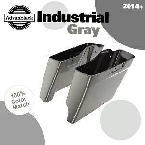 2 in 1 インダストリアルグレー 拡張バッグ ストレッチサドルバッグ 14+ ハーレーツーリング用 2 into 1 INDUSTRIAL GRAY Extended Bag Stretched Saddlebag For 14+ Harley Touring 【並行輸入品】