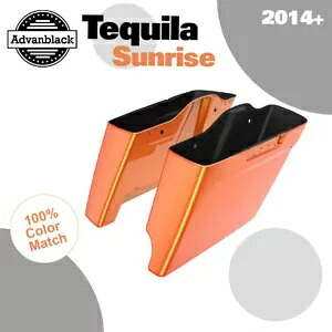 2 in 1 TEQUILA SUNRISE 拡張バッグ ストレッチサドルバッグ 14+ ハーレーツーリング用 2 into 1 TEQUILA SUNRISE Extended Bag Stretched Saddlebag For 14+ Harley Touring 【並行輸入品】