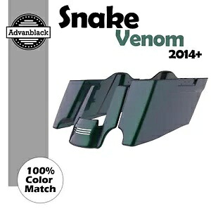 Snake Venom CVO テーパー拡張サドルバッグ リアフェンダー 14 歳以上のハーレーツーリングに適合 Snake Venom CVO Tapered Extended Saddlebags Rear Fender Fits 14+ Harley Touring 【並行輸入品】