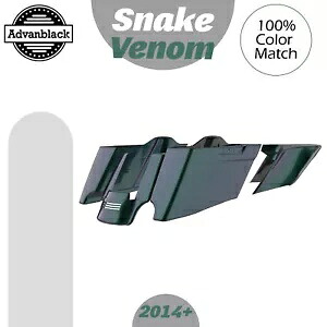 CVO テーパードストレッチ拡張サドルバッグは、ハーレー 2014+ SNAKE VENOM に適合します。 CVO Tapered Stretched Extended Saddlebags Fits Harley 2014+ SNAKE VENOM 【並行輸入品】