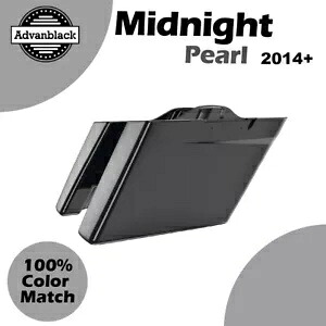 2014+ ハーレー ツーリング MIDNIGHT PEARL Advanblack カットアウトなしストレッチサドルバッグに適合 Fit 2014+ Harley Touring MIDNIGHT PEARL Advanblack No Cutout Stretched Saddlebag 【並行輸入品】｜カスタムパーツ WORLD倉庫
