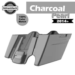 チャコールパール 2 に 1 ストレッチサドルバッグピンストライプリアフェンダーハーレー用 Charcoal Pearl 2 into 1 Stretched Saddlebags Pinstripes Rear Fender For Harley 【並行輸入品】｜カスタムパーツ WORLD倉庫