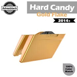 2in1 ハード キャンディ ゴールド フレーク 拡張バッグ ストレッチ サドルバッグ 14+ ハーレー用 2in1 Hard Candy Gold Flake Extended Bag Stretched Saddlebag For 14+ Harley 【並行輸入品】|カスタムパーツ WORLD倉庫