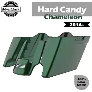 ハード キャンディ カメレオン ストレッチ拡張サドルバッグ リアフェンダー 2014 年以降のハーレーに適合 Hard Candy Chameleon Stretched Extended Saddlebags Rear Fender Fits 2014+ Harley 【並行輸入品】