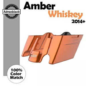 アンバー ウイスキー 拡張ストレッチ サドルバッグ ピンストライプ リアフェンダー ハーレー 14+用 Amber Whiskey Extended Stretched Saddlebag Pinstripes Rear Fender For Harley 14+ 【並行輸入品】 123,200円