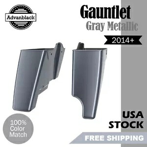 2-1 ガントレット グレーメタリック拡張バッグ ストレッチサドルバッグ ハーレー 2014+ に適合 2-1 Gauntlet Gray Metallic Extended Bag Stretched Saddlebags Fits Harley 2014+ 【並行輸入品】|カスタムパーツ WORLD倉庫