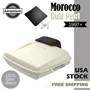 Advanblak モロッコ ゴールド パール ラッシュモア レイザー ツアー パック 97+ ハーレー/ソフテイル用 Advanblak MOROCCO GOLD PEARL Rushmore Razor Tour Pak Pack For 97+ Harley/Softail 【並行輸入品】